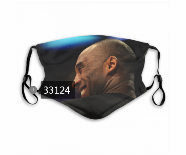 2021 NBA Los Angeles Lakers #24 kobe bryant 33124 Dust mask with filter->nba dust mask->Sports Accessory